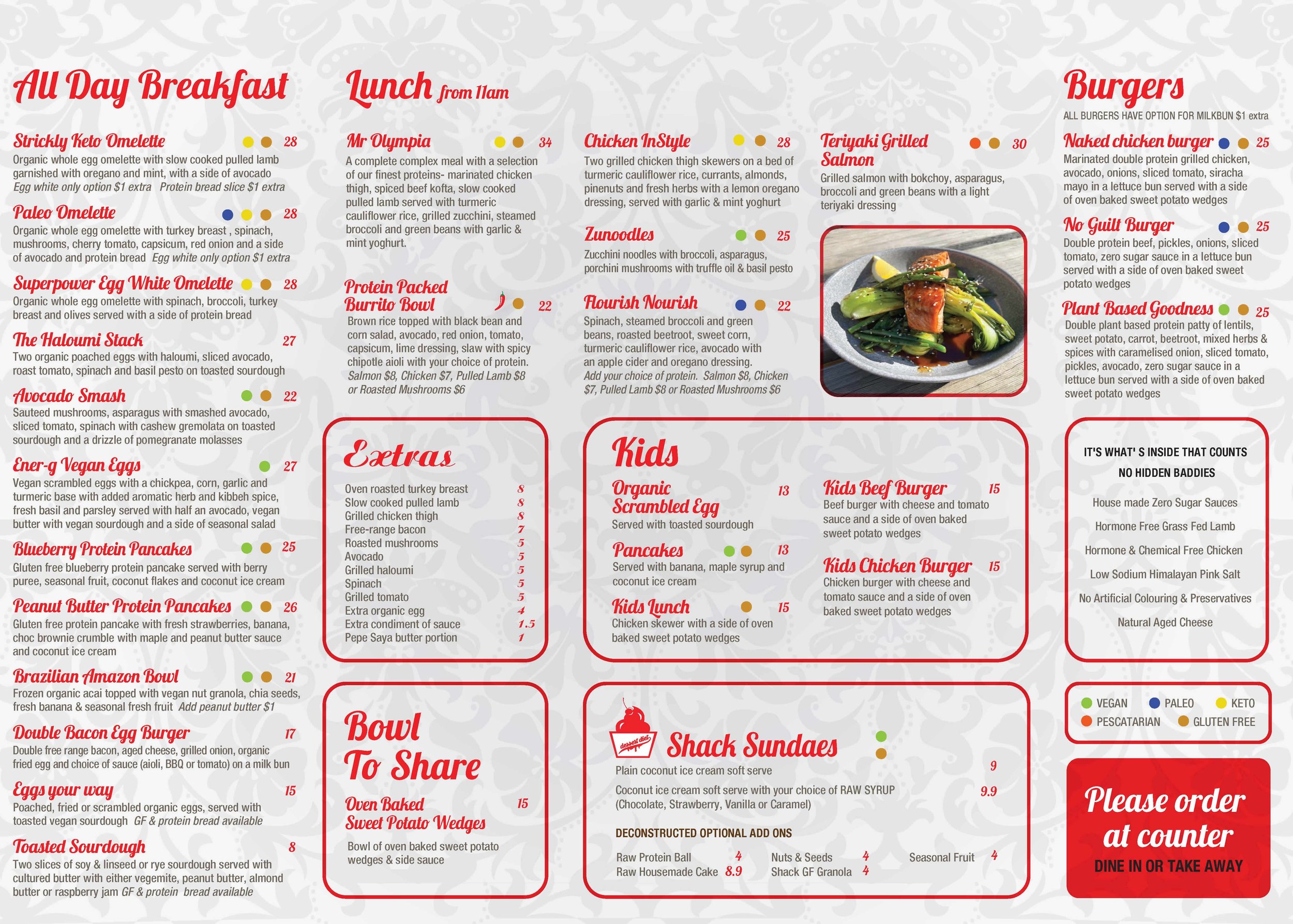 Our Menu The Shack